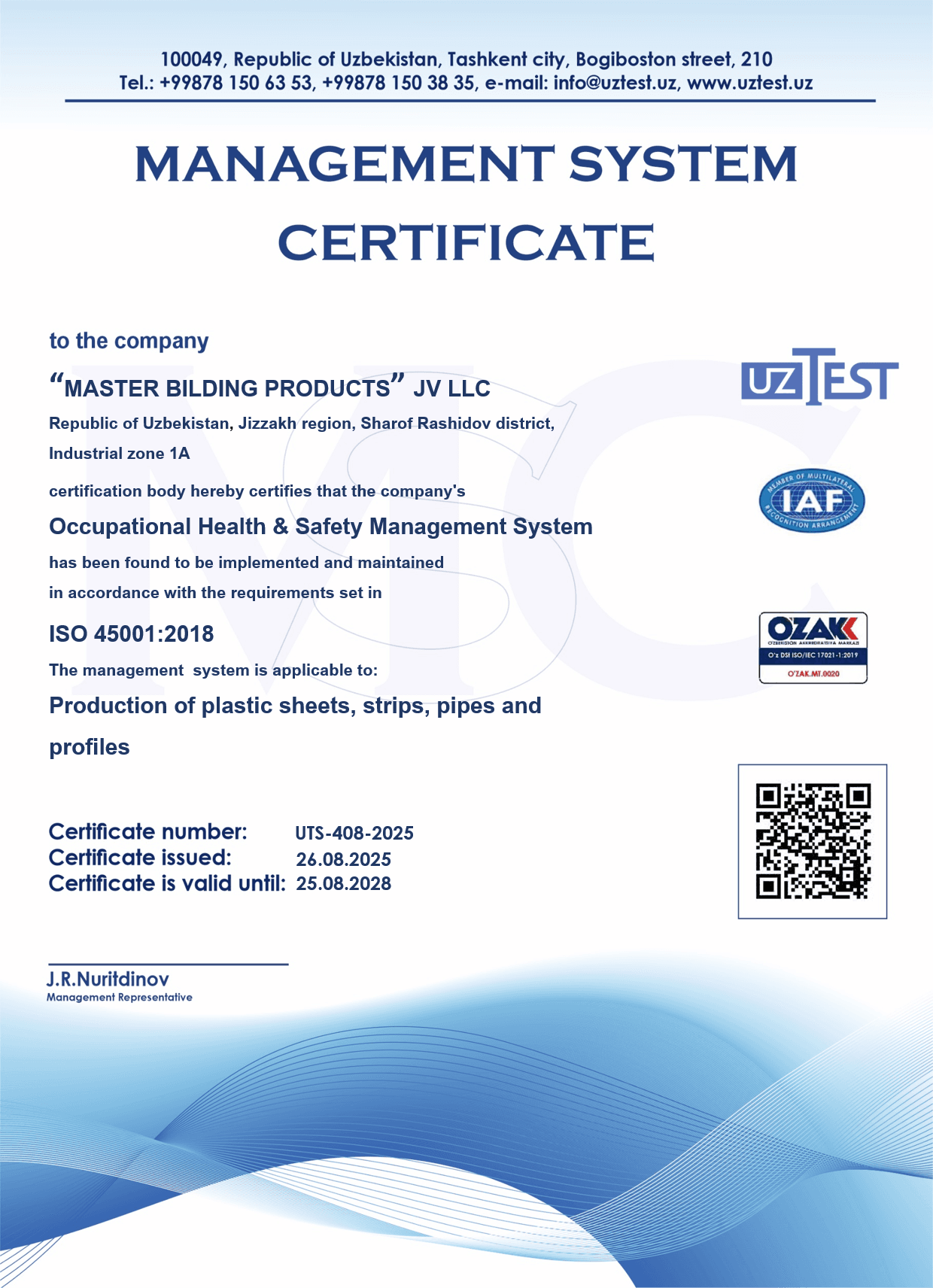 ISO 45001:2018